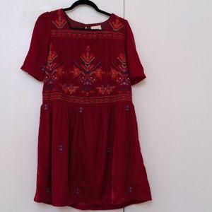 Ritu Kumar velvet embroidery dress